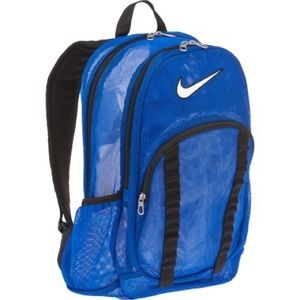 Blue Nike Mesh Backpack